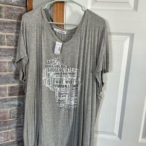 Gray Graphic Wisconsin T-Shirt Maurice’s